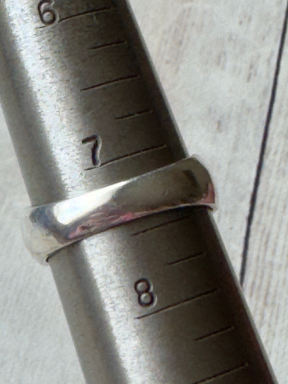 Sterling Silver Three-Stone Ring with Pink and Green Gems - Picture 4 of 4
